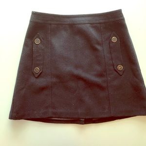 Topshop mini skirt with sailor button detail